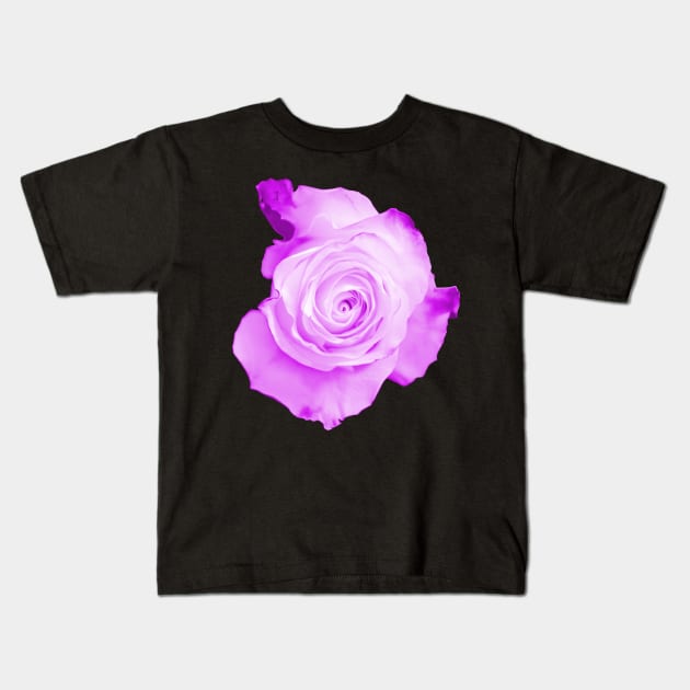 Purple Rose Kids T-Shirt by RaphaelWolf